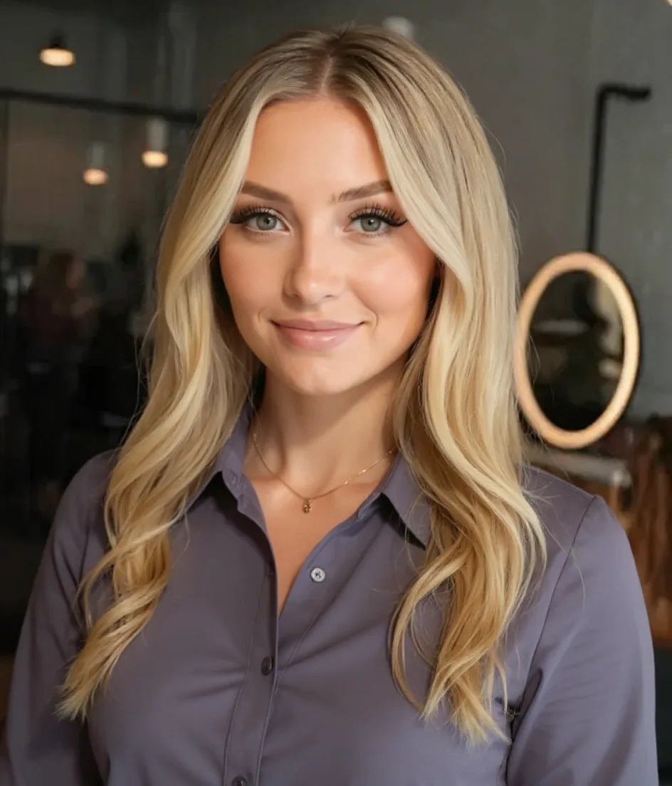 Long Soft Sandy Blonde Layers Without Bangs